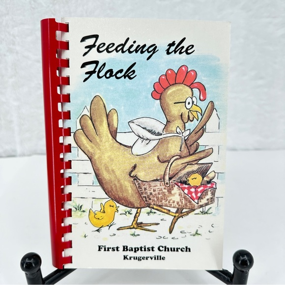 Feeding the Flock Cookbook 2000 First Baptist Church Krugerville Texas Recipes - Picture 1 of 15